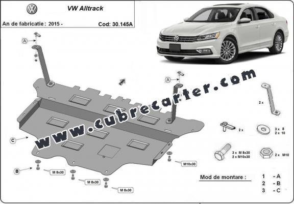 Cubre carter metalico VW Passat Alltrack -caja de cambios automática