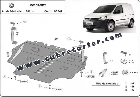 Cubre carter metalico VW Caddy