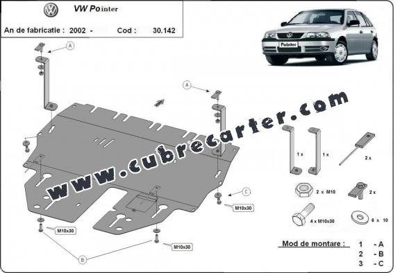 Cubre carter metalico Volkswagen Pointer