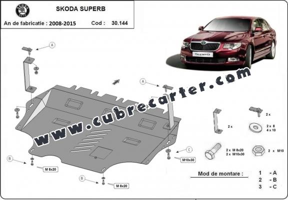 Cubre carter metalico Skoda Superb