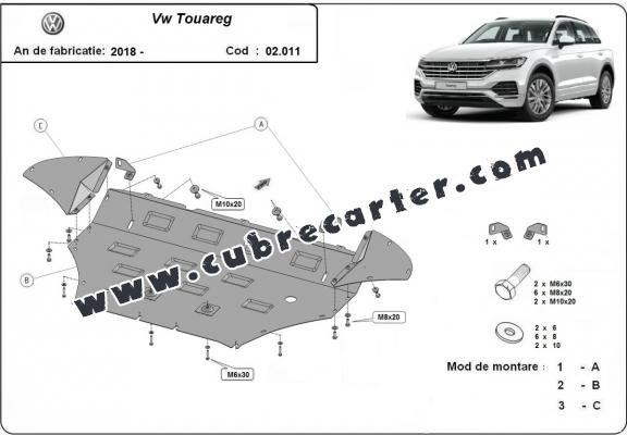 Cubre carter metalico Volkswagen Touareg