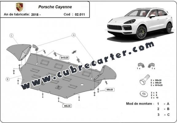 Cubre carter metalico Porsche Cayenne