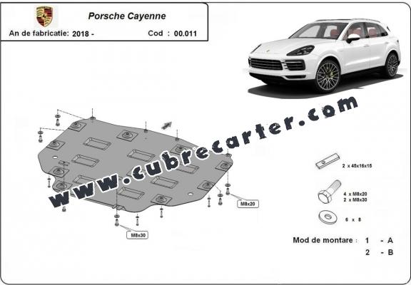 Protección del caja de cambios Porsche Cayenne