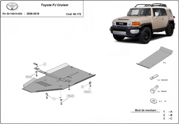 Protector de la caja de cambios Toyota Fj Cruiser