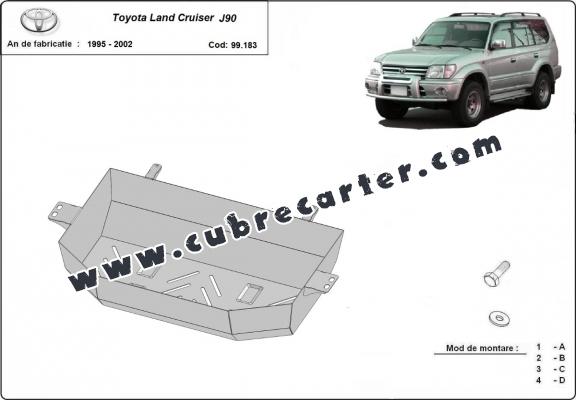 Protección del depósito de combustible  Toyota Land Cruiser J90
