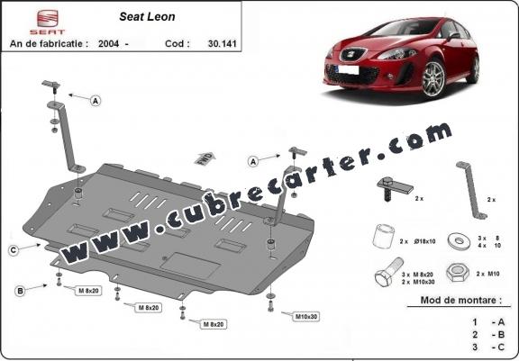 Cubre carter metalico Seat Leon 2