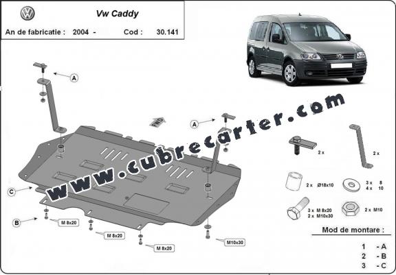 Cubre carter metalico VW Caddy