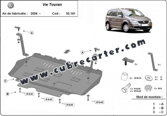 Cubre carter metalico Volkswagen Touran