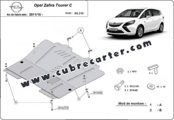 Cubre carter metalico Opel Zafira C
