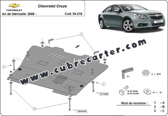 Cubre carter metalico Chevrolet Cruze