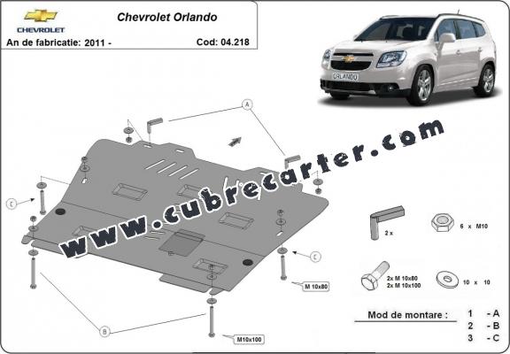 Cubre carter metalico Chevrolet Orlando