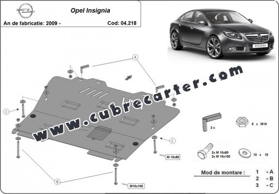 Cubre carter metalico Opel Insignia