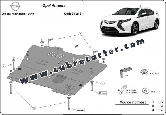Cubre carter metalico   Opel Ampera