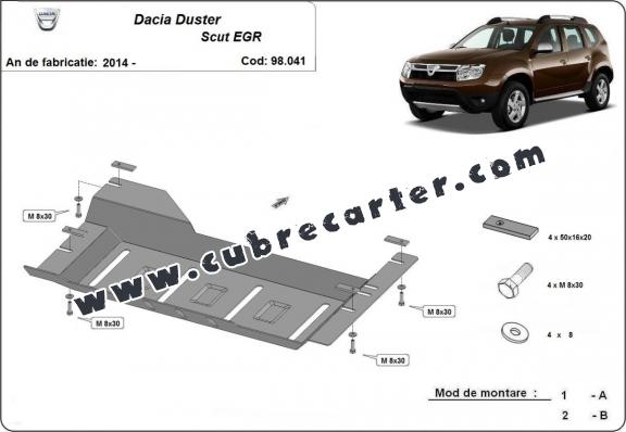 Protección para EGR, system STOP&GO Dacia Duster