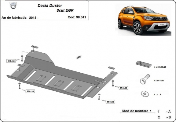 Protector del EGR y sistema STOP&GO Dacia Duster