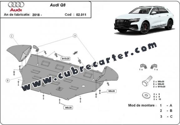 Cubre carter metalico Audi Q8