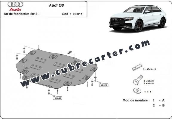 Protección del caja de cambios Audi Q8