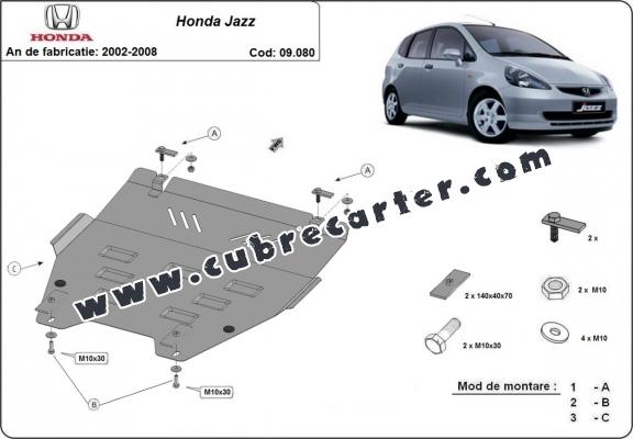 Cubre carter metalico Honda Jazz