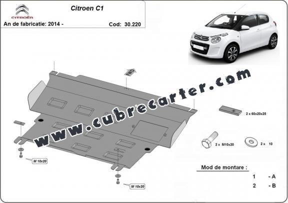 Cubre carter metalico Citroen C1