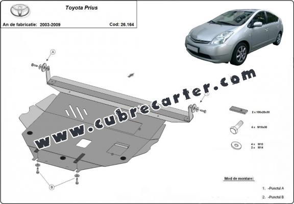 Cubre carter metalico Toyota Prius