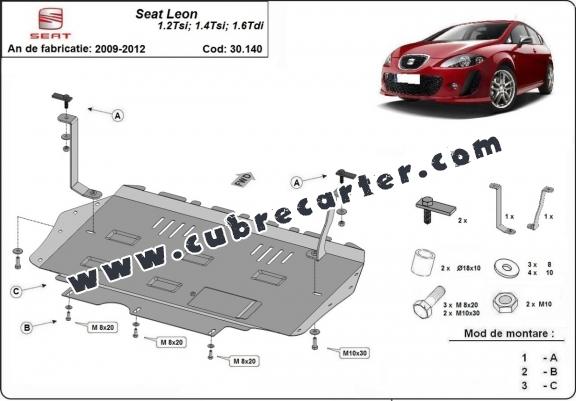 Cubre carter metalico Seat Leon