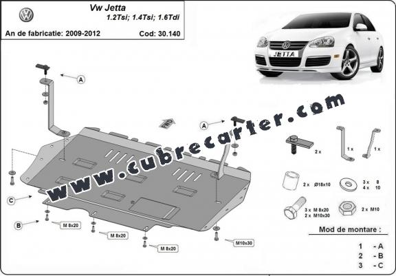 Cubre carter metalico VW Jetta