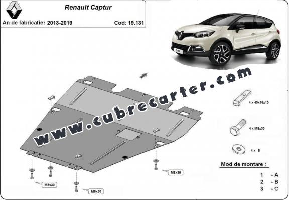 Cubre carter metalico Renault Captur