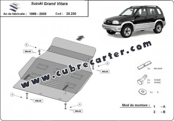 Cubre carter metalico Suzuki Grand Vitara
