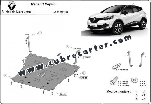 Cubre carter metalico Renault Captur