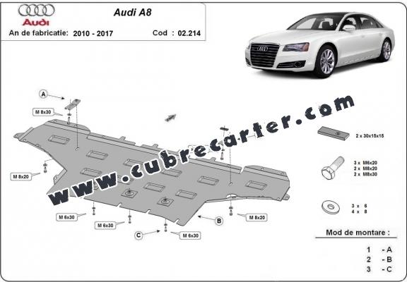 Cubre carter metalico Audi A8