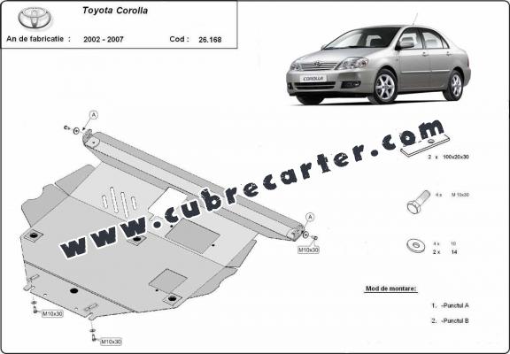 Cubre carter metalico Toyota Corolla -E120/E130