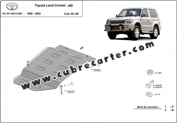 Protección del caja de cambios Toyota Land Cruiser J90 - solo para SWB