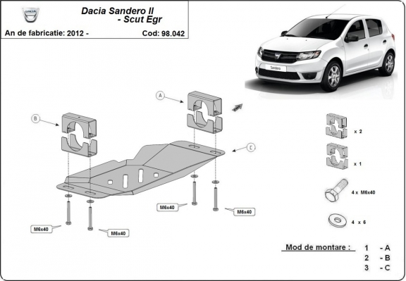 Protector del EGR y sistema STOP&GO Dacia Sandero 2