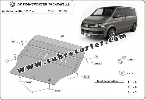Cubre carter metalico Volkswagen Transporter T6 Caravelle
