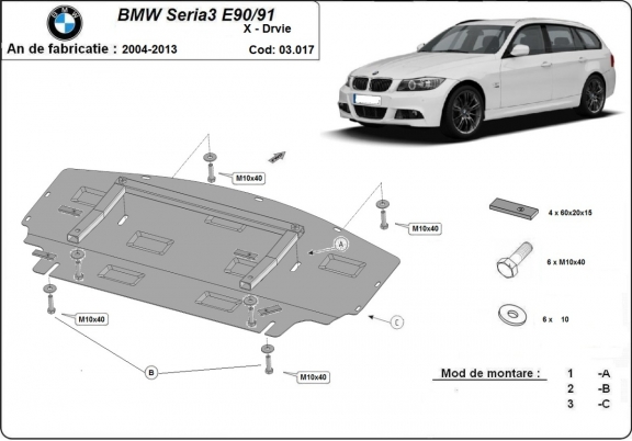 Protector del radiador BMW serie 3 - E90