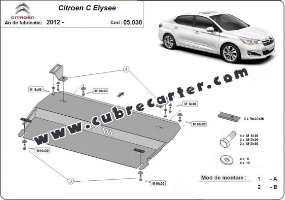 Cubre carter metalico Citroen C-Elysee