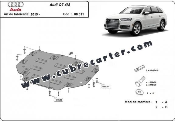 Protección del caja de cambios Audi Q7 