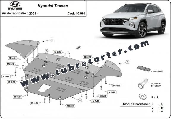 Cubre carter metalico Hyundai Tucson