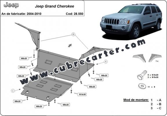 Cubre carter metalico Jeep Grand Cherokee