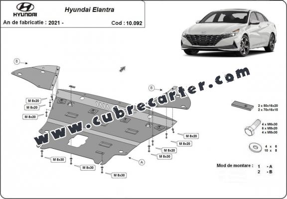 Cubre carter metalico  Hyundai Elantra