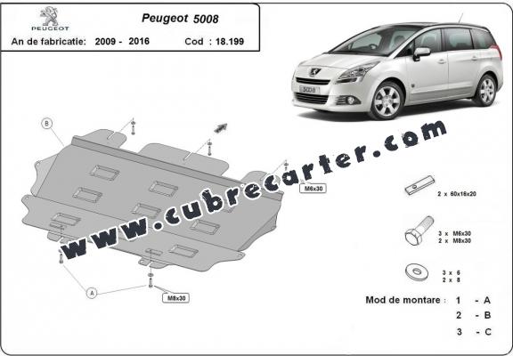 Cubre carter metalico Peugeot 5008