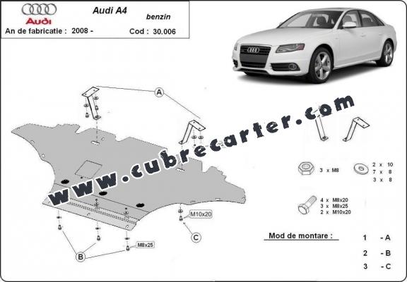 Cubre carter metalico Audi A4 B8 All Road, gasolina