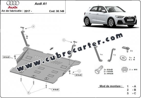 Cubre carter metalico Audi A1