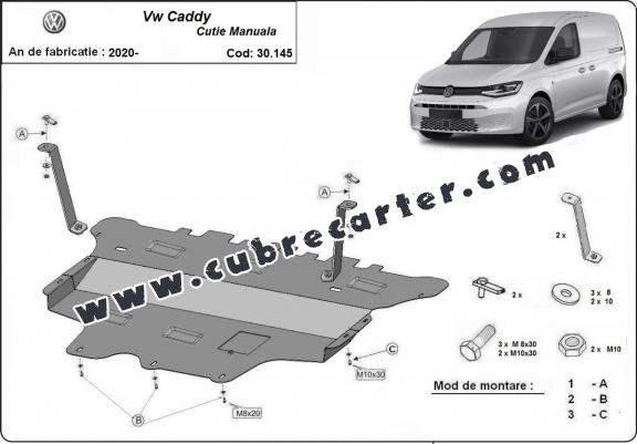 Cubre carter metalico VW Caddy