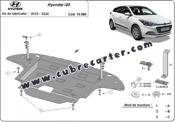 Cubre carter metalico Hyundai i20