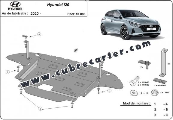Cubre carter metalico Hyundai i20