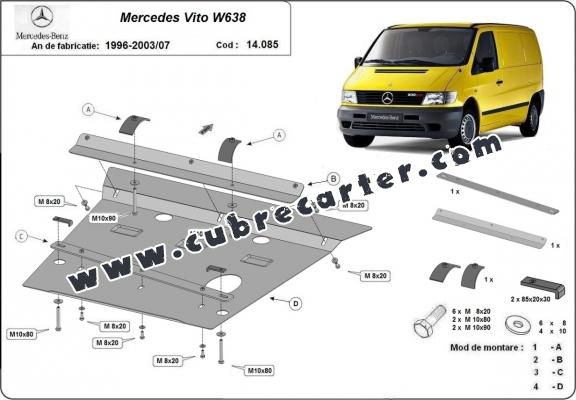 Cubre carter metalico Mercedes Vito