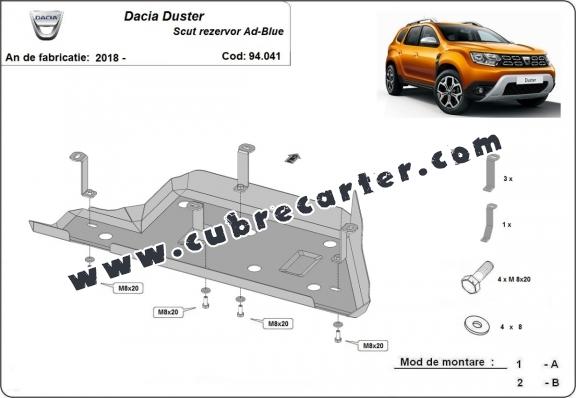 Protección del depósito de AdBlue  Dacia Duster