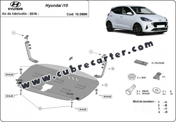 Cubre carter metalico Hyundai i10