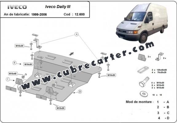 Cubre carter metalico Iveco Daily 3